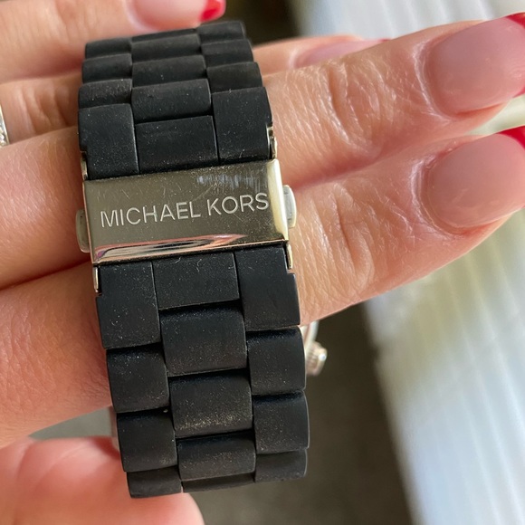Michael Kors Matte Black Watch - Picture 3 of 5